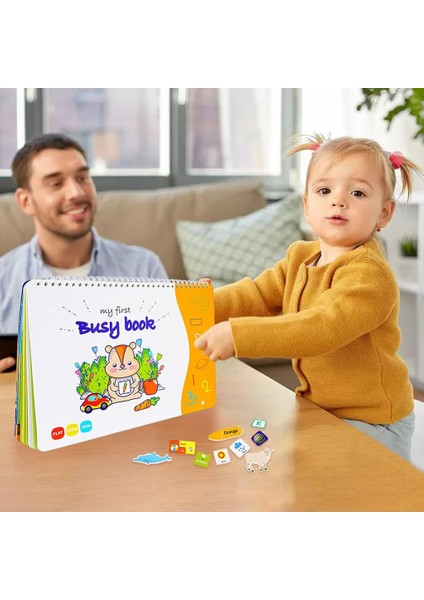 Bebek Meşgul Kitap Bulmaca Okul Öncesi Hediyeler Için 12 Sayfa Erkek Kız Bebek Toddlers (Yurt Dışından)