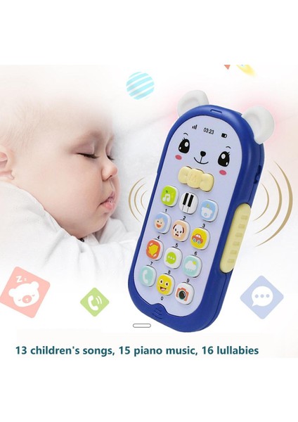 Çocuklar Oyuncak Telefon Pretend Cep Telefonu Oyuncaklar Bebek Toddler Boys Hediye Mavi Için (Yurt Dışından) fiyatları