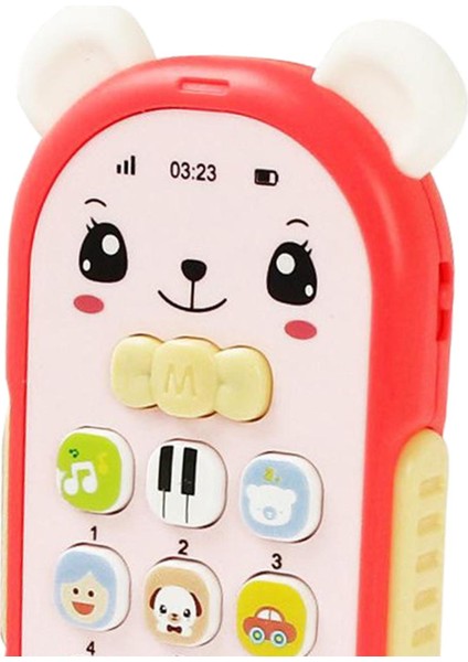 Elektronik Karikatür Telefon Oyuncak Bebek Oyuncakları Telefon Oyuncakları Xmas Hediyeler Kırmızı (Yurt Dışından) indirimleri