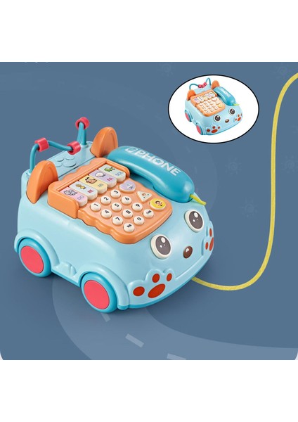 Telefon Oyuncak Çekme Oyuncak Okul Öncesi Öğrenme Toddlers Mavi Için Erken Eğitim (Yurt Dışından) modelleri