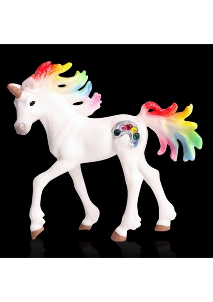 Gerçekçi Unicorn Fantezi Hayvan Modeli Plastik Heykelcik Oyuncak Koleksiyonu (Yurt Dışından) modelleri