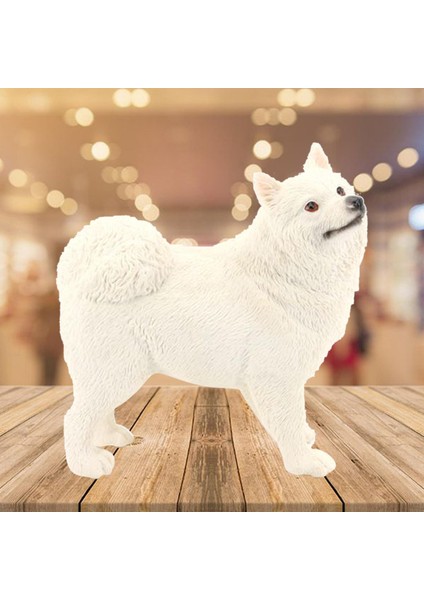 Gerçekçi Samoyed Model Öğrenme Bpa Ücretsiz Köpek Figürinler 6 Yaş ve Üstü Beyaz (Yurt Dışından)