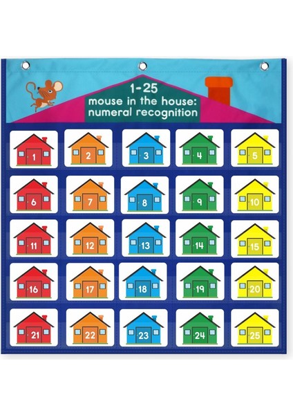 Sayma ve Renk Cep Grafiği Öğretmen Malzemeleri Çocuklar Için Çocuklar Için Toddlers (Yurt Dışından)