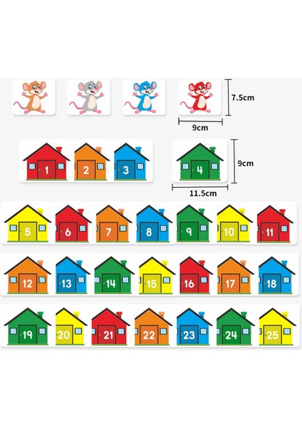 Sayma ve Renk Cep Grafiği Öğretmen Malzemeleri Çocuklar Için Çocuklar Için Toddlers (Yurt Dışından)