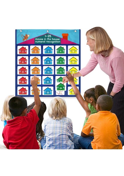 Sayma ve Renk Cep Grafiği Öğretmen Malzemeleri Çocuklar Için Çocuklar Için Toddlers (Yurt Dışından)