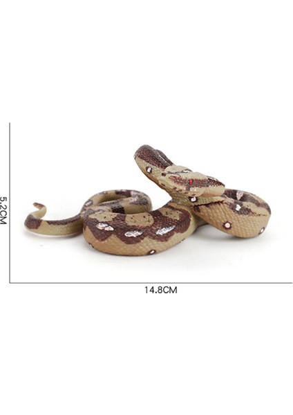 Sahte Yılan Modeli Hayvan Bebek Eğitici Python Heykel Çocuk Yetişkinler Için Gri (Yurt Dışından)