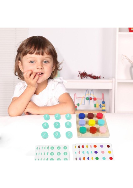 Montessori Renk Eşleştirme Öğretim Yardımı Hafıza Mücadelesi Oyunu Erkek Kızlar Için (Yurt Dışından)