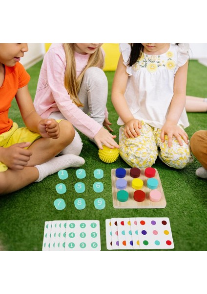 Montessori Renk Eşleştirme Öğretim Yardımı Hafıza Mücadelesi Oyunu Erkek Kızlar Için (Yurt Dışından)