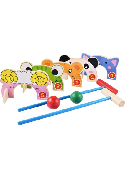 Mini Çocuk Krok Taktı Ahşap Tokmak Ile Set Klasik Ofis Aile Çocuklar Için (Yurt Dışından)