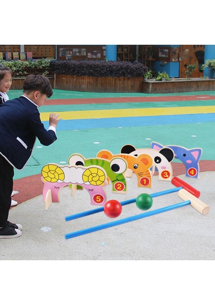 Mini Çocuk Krok Taktı Ahşap Tokmak Ile Set Klasik Ofis Aile Çocuklar Için (Yurt Dışından) modelleri