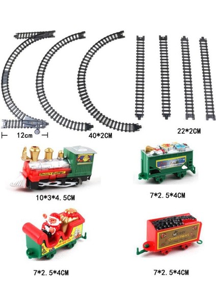 11 Paket Noel Tren Seti Klasik Noel Doğum Günü Partisi Hediye Çocuklar Için (Yurt Dışından) modelleri