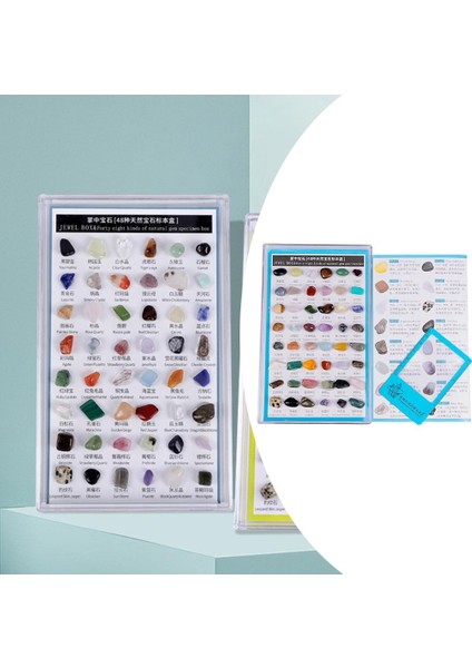 48 Adet Kaya ve Mineral Koleksiyon Deluxe Stem Parti Başlangıç ​​kızlar Mavi (Yurt Dışından) fiyatları