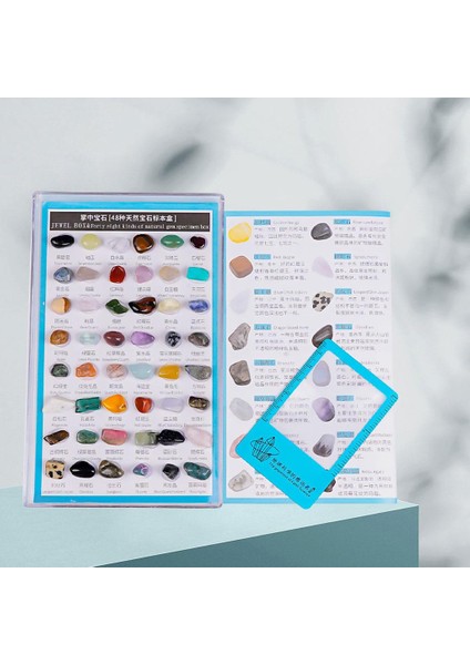 48 Adet Kaya ve Mineral Koleksiyon Deluxe Stem Parti Başlangıç ​​kızlar Mavi (Yurt Dışından) indirimleri