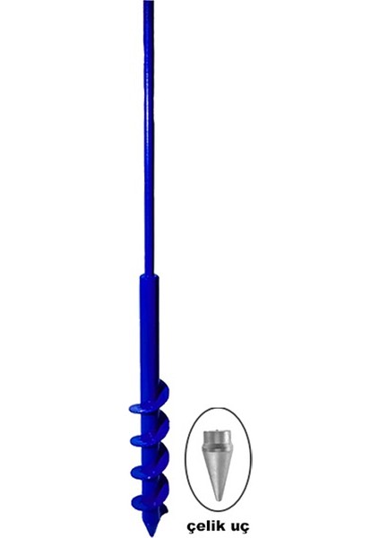 Matkap Toprak Burgusu Ucu Fide Fidan Çiçek Dikme 60CM x 5cm