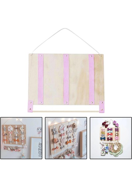 Saç Yay Tutucu Firkete Organizatör Kafa Bantları Depolama Raf Kızların Odası Dekor Pembe modelleri