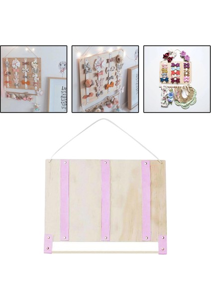 Saç Yay Tutucu Firkete Organizatör Kafa Bantları Depolama Raf Kızların Odası Dekor Pembe fırsatları