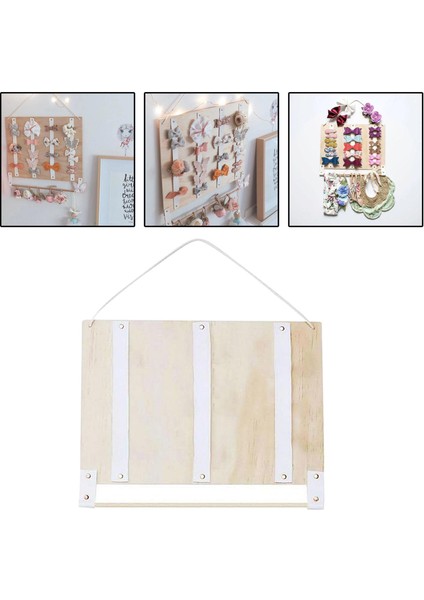 Saç Yay Tutucu Duvar Asılı Firkete Organizatör Kurdonlar Hairband Vitrin Beyaz indirimleri