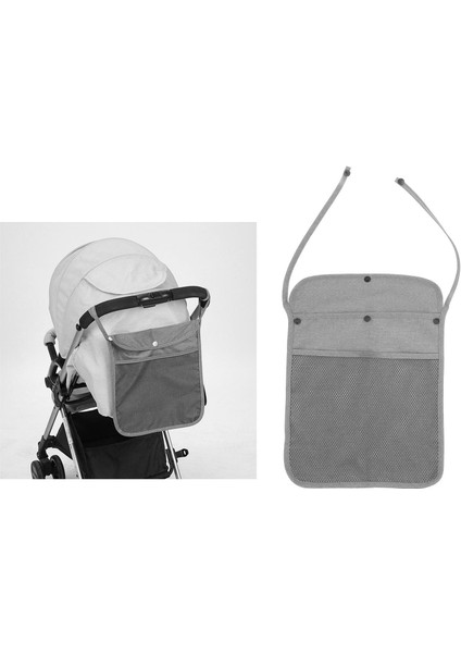 Bebek Saklama Çantası Organizatör Mumya Şişe Kupası Tutucu Buggy Arabası Puset Gri fırsatları