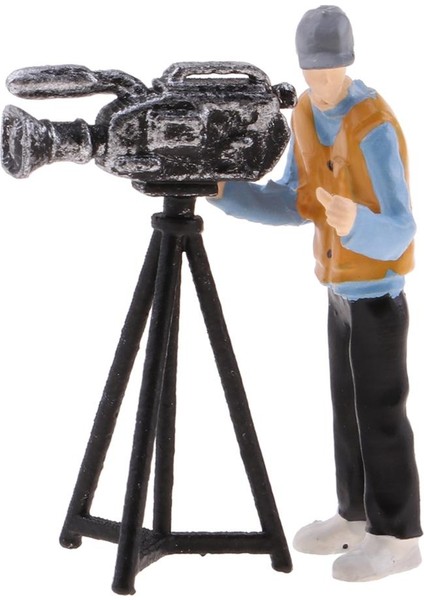5 Adet 1:64 Insanlar Yarış Araba Sürücüsü Fotoğrafçı Şekil Modeli Set Sahneleri Kırmızı