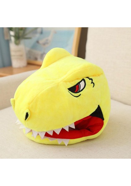 Sevimli Dinozor Kafa Şapka Cosplay Headgear Çok Güzel Fotoğraf Sahne Cadılar Bayramı Sarı(Yurt Dışından)