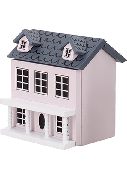 1/12 Ölçekli Dollhouse Minyatür Mini Süsler Ahşap Villa Zanaat Dıy Dekor Pembe fiyatları
