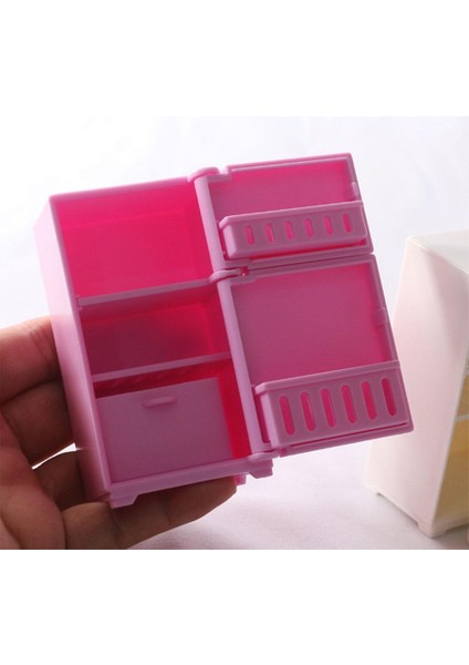 Mini Buzdolabı Dekorasyon Moda Mobilya Modeli 1: 6 Dollhouse Pembe fiyatları