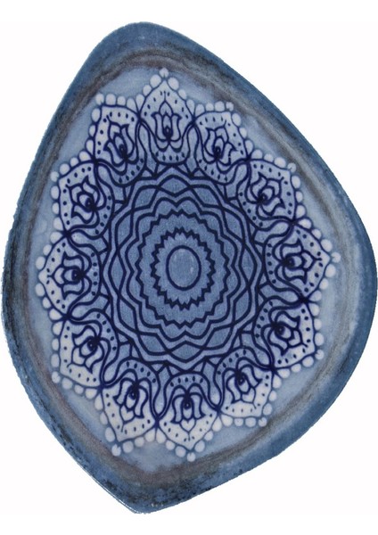 Hawai Porselen Kayık Tabak 1 Adet 23 x 18 cm Turkuaz