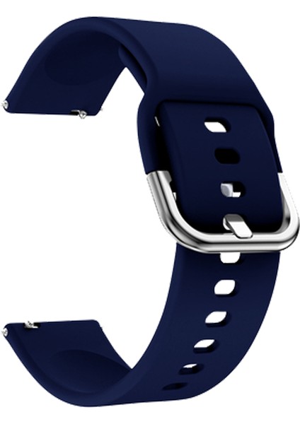 Amazfit Gts 2 42MM Uyumlu 20MM Silikon Kordon Lacivert