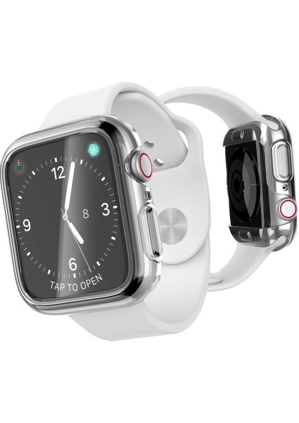 Apple Watch Series 7 (45MM) 360 Tam Koruma Şeffaf Silikon Kılıf fiyatları