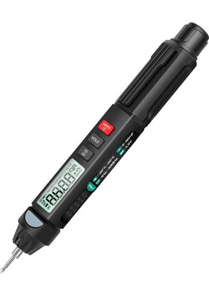 A3007 6000 Sayım LCD Ekranlı Kalem Multimetre - Siyah (Yurt Dışından)