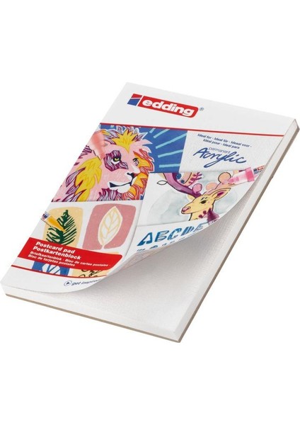 Edding Akrilik ve Yağlı Boya Bloğu 300 gr A6 20 Yp