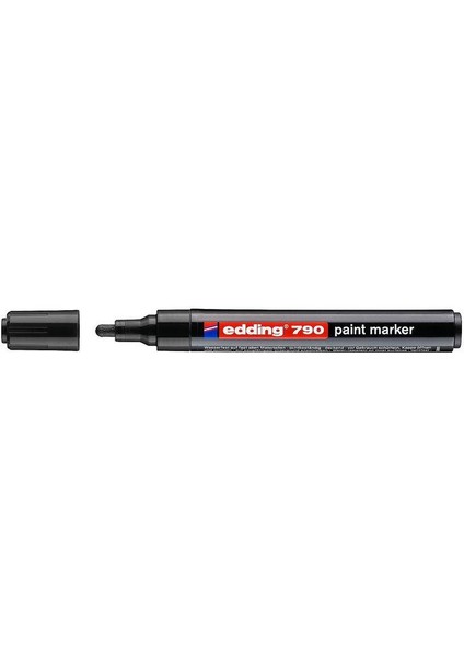 Edding 790 Çok Amaçlı Örtücü Boyama Dekorasyon Markörü 2-4 mm Siyah