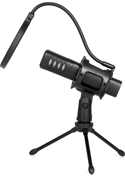 USB Mikrofon Kardioid Kondenser Mikrofon Tripod Standı