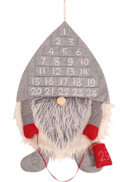 Asılı Noel Advent Takvimi 24 Günlük Tatil Kapı Dekorasyon Gri Için Geri Sayım