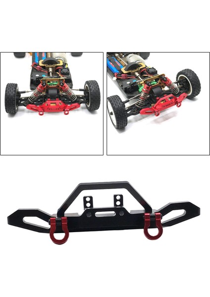 Wltoys 104001 Için Metal Ön Tampon 1:10 Ölçekli Rc Araba Yükseltme Aksesuarları Siyah indirimleri