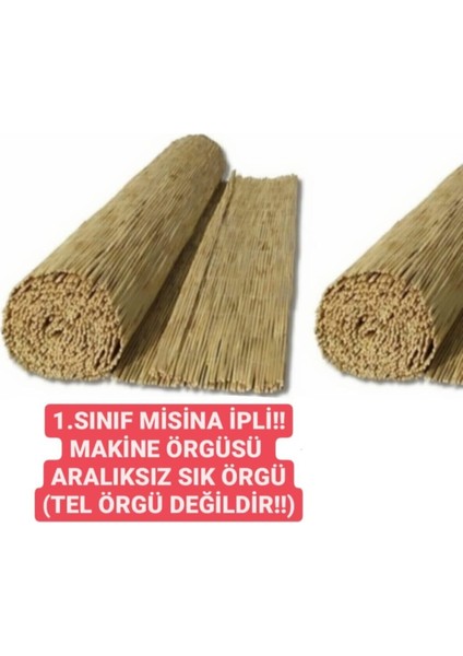 Bambu Çit Kamış Çit Hasır Çit 2x4,5 Metre Eni 2 Metre Uzunluk 4,5 Metre