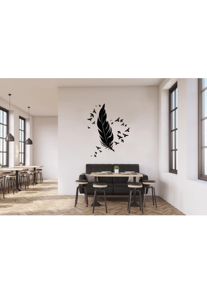 Birds&feather Folyo Kesim Duvar Sticker modelleri