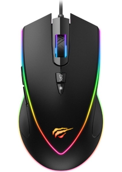 MS1017 Kablolu Rgb Gaming Mouse Siyah