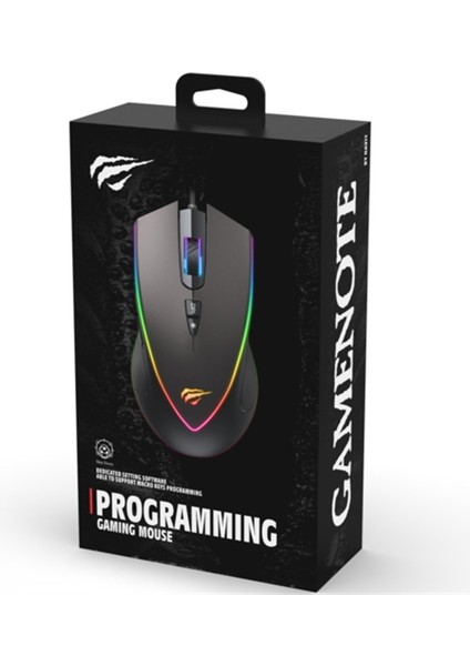 MS1017 Kablolu Rgb Gaming Mouse Siyah