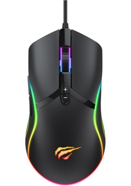 MS1026 Kablolu Rgb Gaming Mouse Siyah