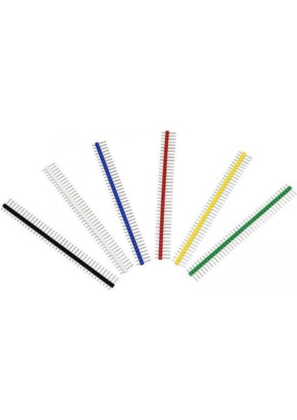 Kırmızı Header Erkek 1X40 Pin - 2.54 mm Tek Sıra