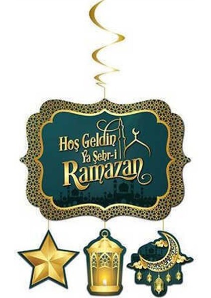 Hoşgeldin Ramazan Asmalı Tavan Süs 4'lü
