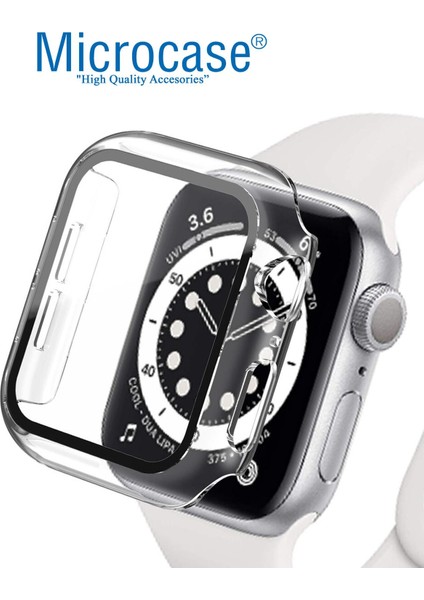 Apple Watch Uyumlu 7 41MM Ekran Korumalı Sert Slim Rubber Kılıf - Şeffaf fiyatları