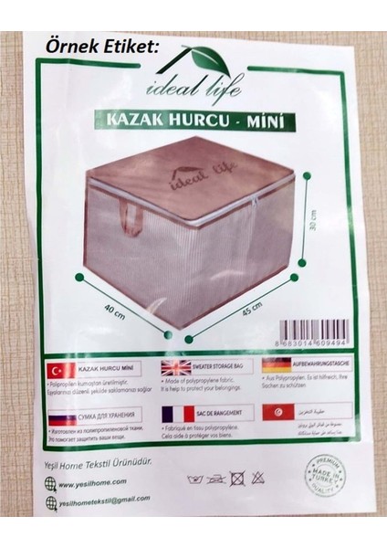 Ideal Life Kalın Mini Kazak Hurcu 45X40X30 - Pembe