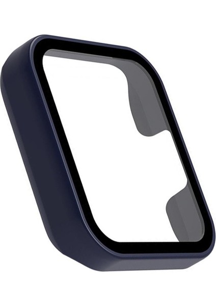 Xiaomi Mi Watch Lite Ekran Korumalı Sert Slim Rubber Kılıf - Lacivert