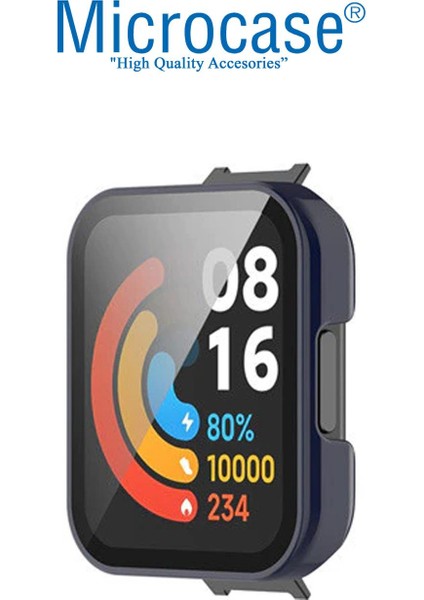 Xiaomi Mi Watch Lite Ekran Korumalı Sert Slim Rubber Kılıf - Lacivert fiyatları