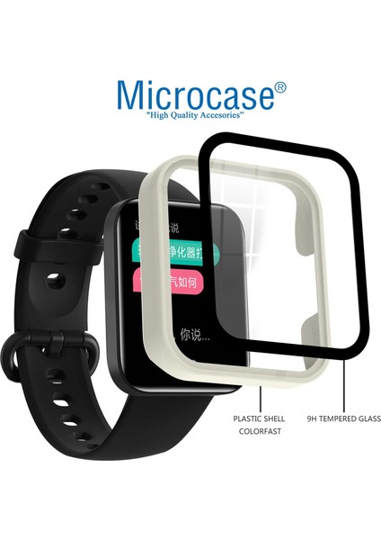 Xiaomi Mi Watch Lite Ekran Korumalı Sert Slim Rubber Kılıf - Lacivert modelleri