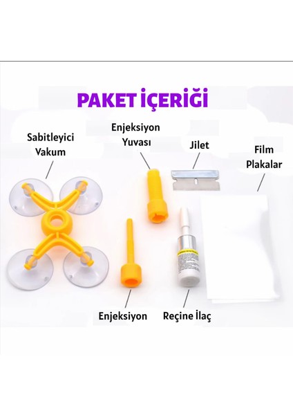 Araç Camı Çatlak Tamir Kiti fırsatları