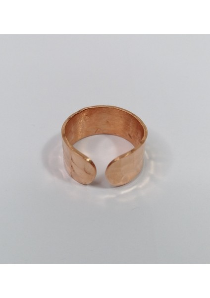 Çekiç Dövmeli Bakır Yüzük Parlak Model fiyatları