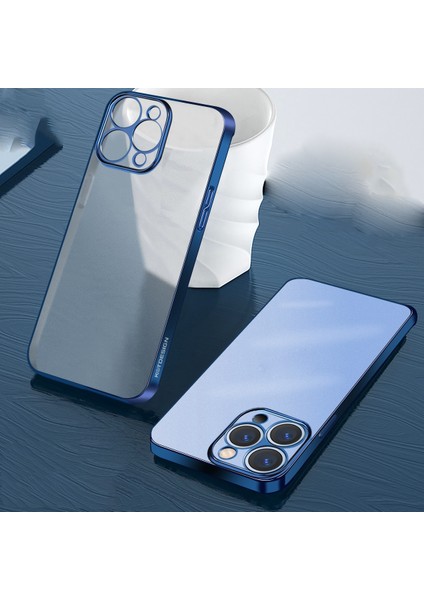 iphone 13 Için Kanat Kaplama Serisi Yarı Şeffaf Buzlu Telefon Kılıfı